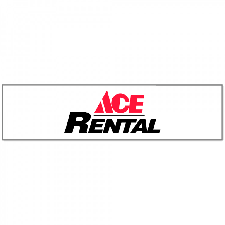 "Ace Rental" 6" x 24" Coroplast Sign Rider Board Centurion Store Supplies