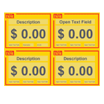 4 up Yellow Indoor Sign With Do it Best Logo