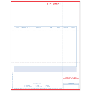Non-Branded Epicor Laser Statement With Fold Perforations