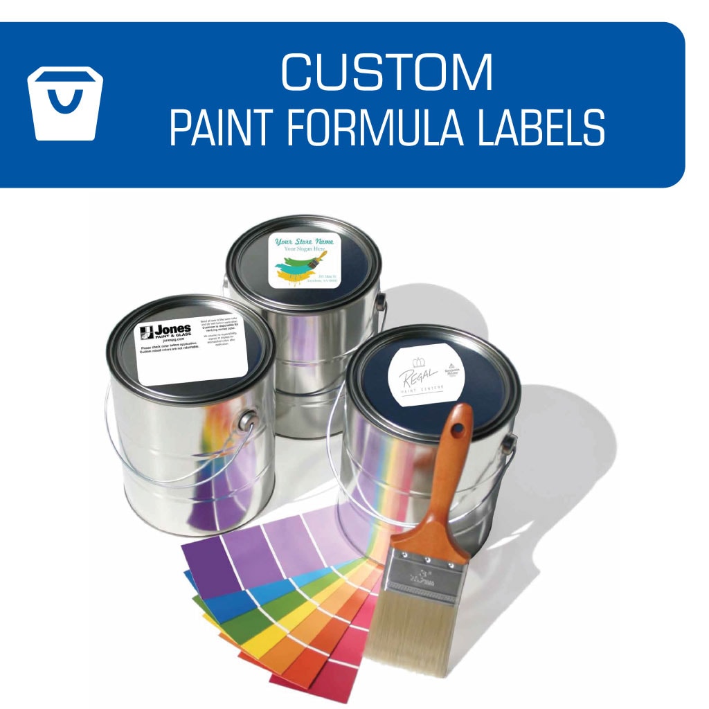 Paint Formula Labels Stock & Custom Printed Centurion Store Supplies