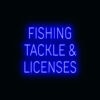 "FISHING TACKLE & LICENSES" LED Sign