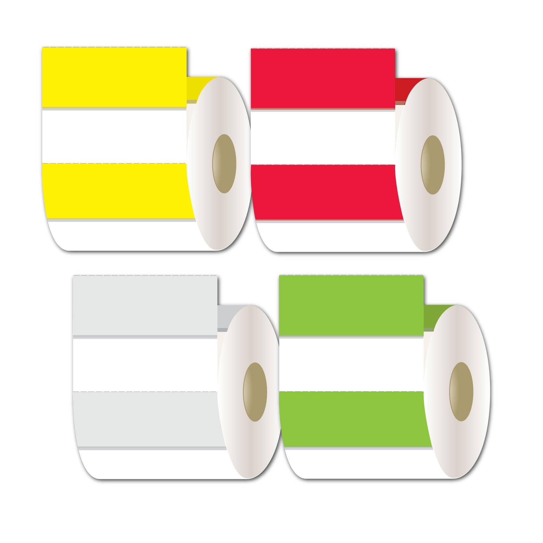 Zebra Compatible Non-Adhesive Thermal Printer Bin Tags