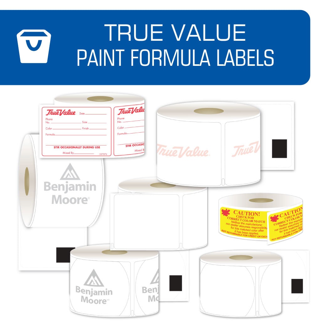 true value paint labels